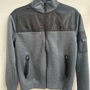 DKNY Men's Gray and Black Lightweight Jacket